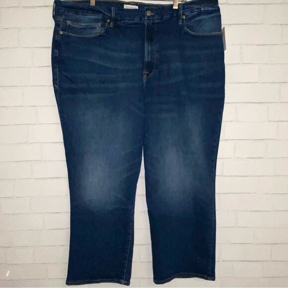 New $159 Good American ALWAYS FITS GOOD LEGS STRAIGHT JEANS 28-32 PLUS NWT - Picture 6 of 16